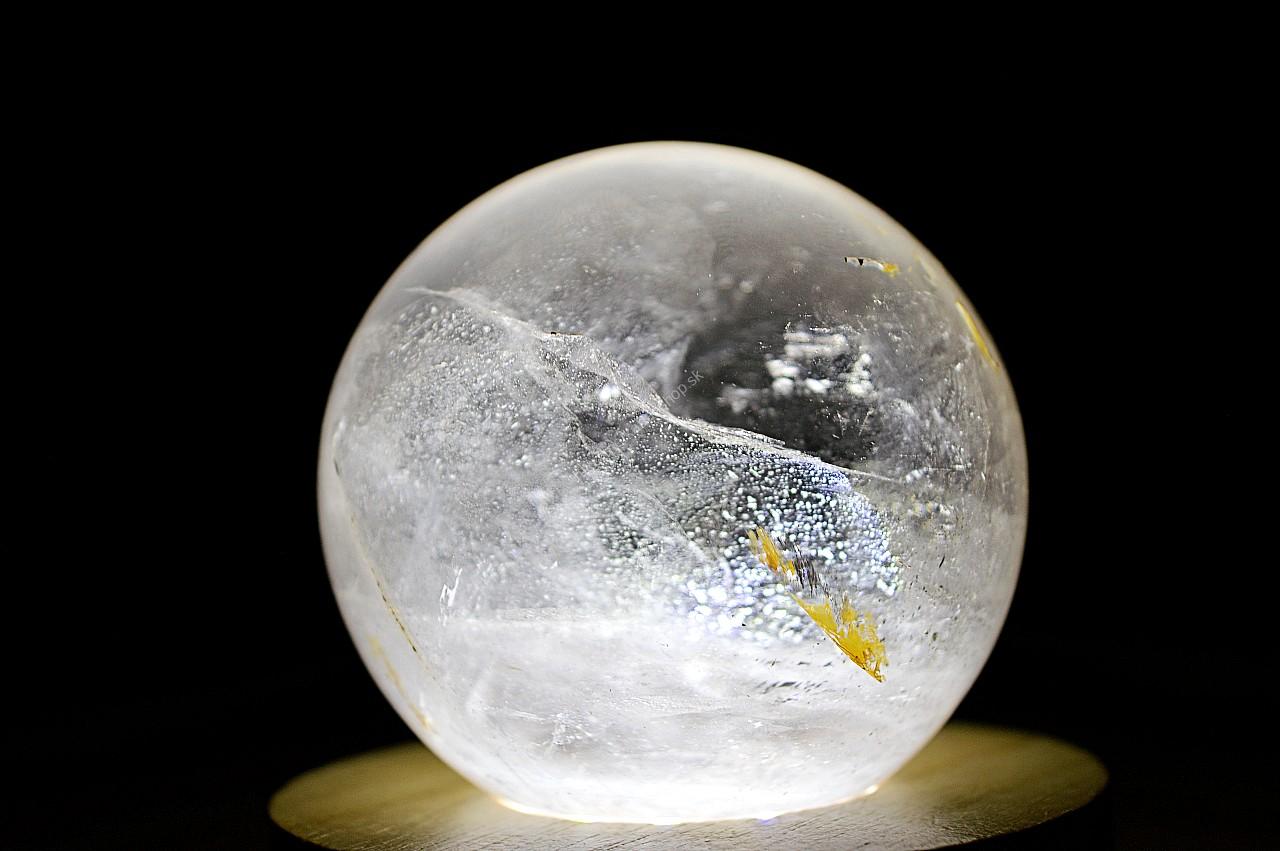 prírodná KRIŠTÁĽOVÁ GUĽA #6 - 5,8 cm - Harmónia, Svetlo na Zemi, Majster liečiteľ, Manifestovanie, Sila, Energia EXTRA KVALITA