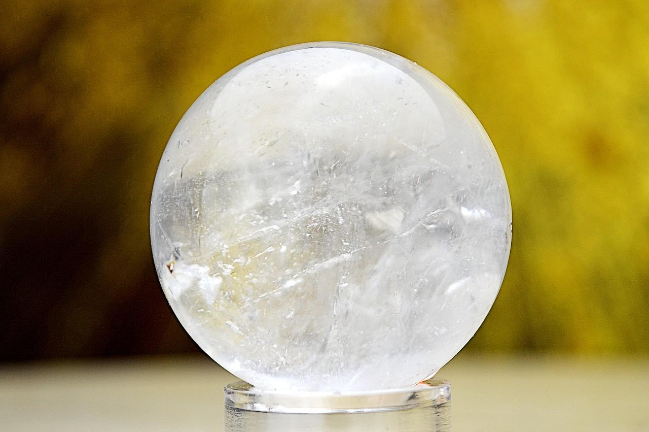 prírodná KRIŠTÁĽOVÁ GUĽA #7 - 4,6 cm - Harmónia, Svetlo na Zemi, Majster liečiteľ, Manifestovanie, Sila, Energia EXTRA KVALITA – Obrázok 3