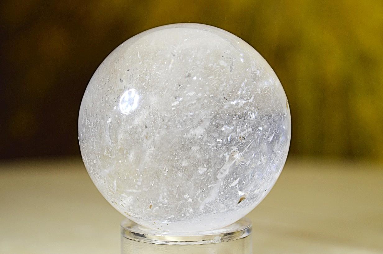 prírodná KRIŠTÁĽOVÁ GUĽA #7 - 4,6 cm - Harmónia, Svetlo na Zemi, Majster liečiteľ, Manifestovanie, Sila, Energia EXTRA KVALITA – Obrázok 2