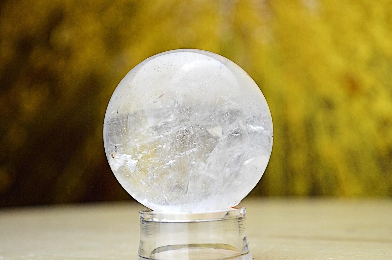 prírodná KRIŠTÁĽOVÁ GUĽA #7 - 4,6 cm - Harmónia, Svetlo na Zemi, Majster liečiteľ, Manifestovanie, Sila, Energia EXTRA KVALITA – Obrázok 4