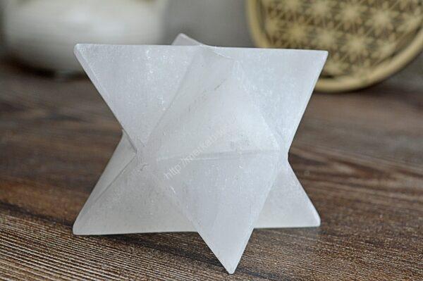 MERKABA SELENIT #10 cm - Ochrana, Duchovné vedenie, Liečenie, Vysoké vibrácie, Autentickosť - Image 2