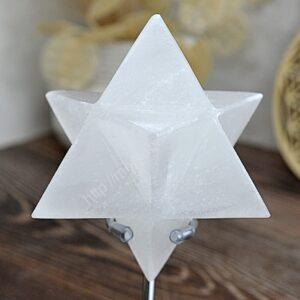 MERKABA SELENIT #10 cm - Ochrana, Duchovné vedenie, Liečenie, Vysoké vibrácie, Autentickosť