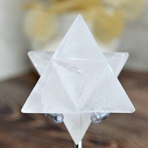 MERKABA SELENIT #6,7cm - Ochrana, Duchovné vedenie, Liečenie, Vysoké vibrácie, Autentickosť