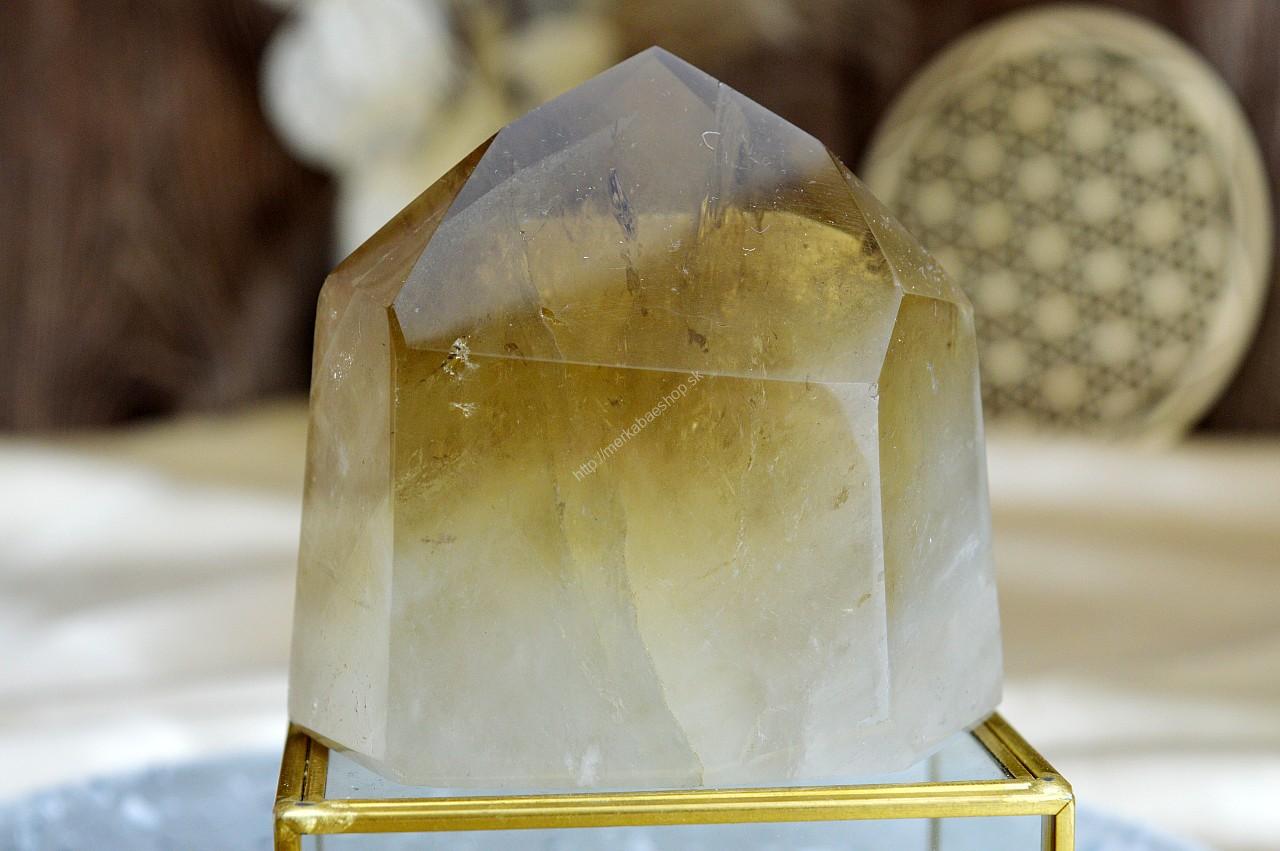 generátor/obelisk z pravého CITRÍNU CHANELING #4- Hojnosť, Radosť, Šťastie, Zdravé trávenie, Znižuje Strach a Obavy