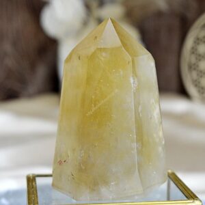 generátor/obelisk z pravého CITRÍNU #5- Hojnosť, Radosť, Šťastie, Zdravé trávenie, Znižuje Strach a Obavy