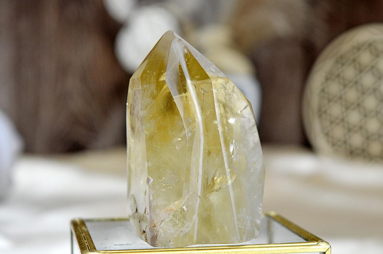 generátor/obelisk z pravého CITRÍNU Dvojička #7- Hojnosť, Radosť, Šťastie, Zdravé trávenie, Znižuje Strach a Obavy