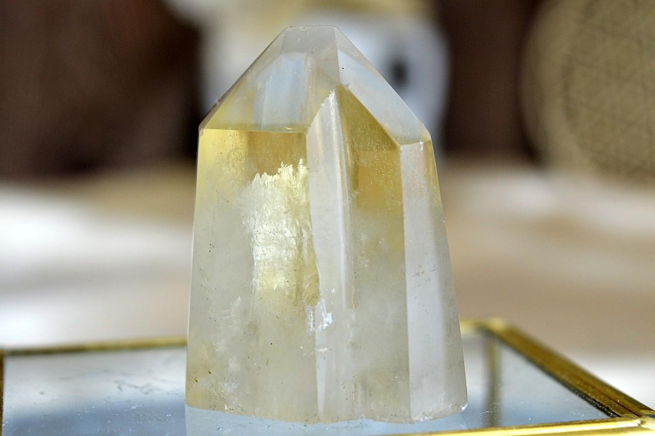 generátor/obelisk z pravého CITRÍNU Dvojička #8- Hojnosť, Radosť, Šťastie, Zdravé trávenie, Znižuje Strach a Obavy