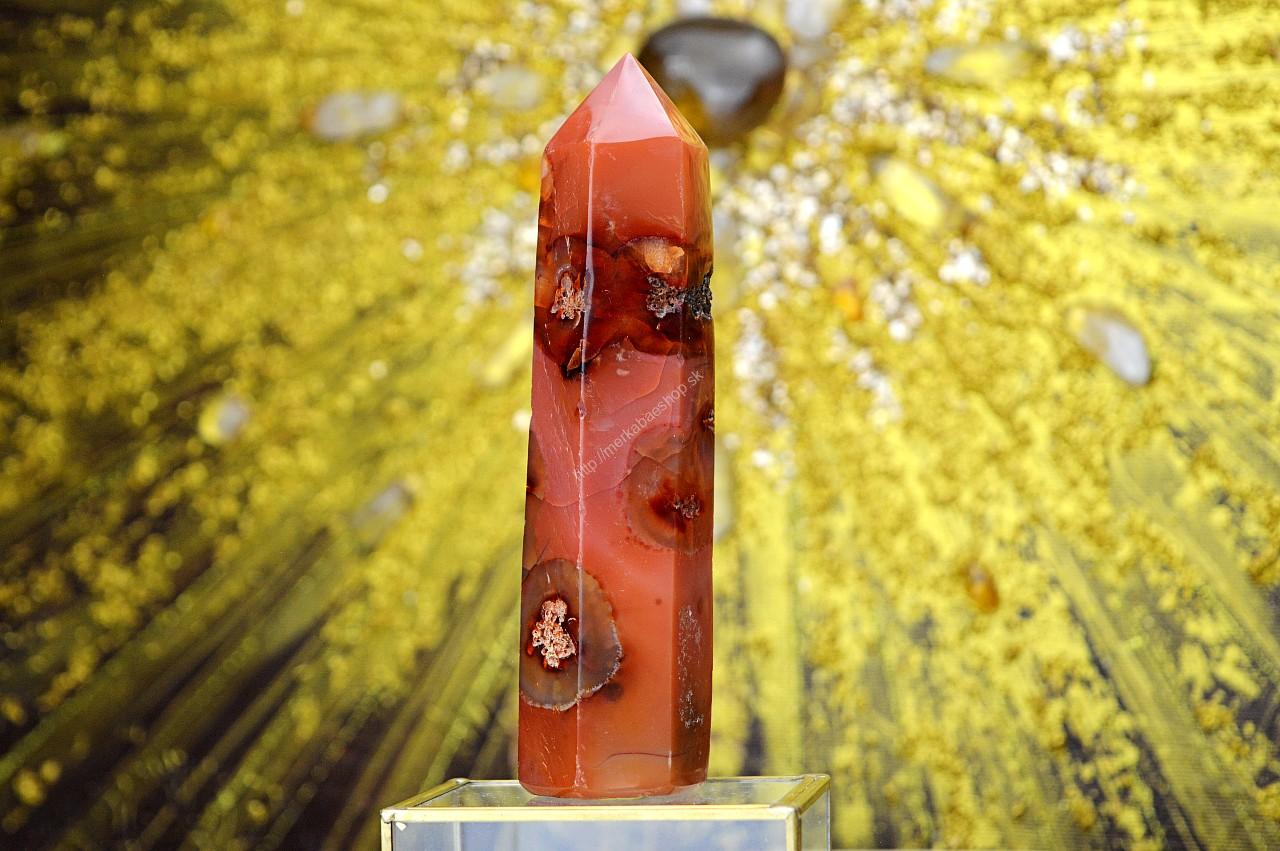 Generátor / obelisk KARNEOL #1 - Energia, Kreativita, Vitalita, Sebavedomie, Sexuálna túžba Extra Kvalita