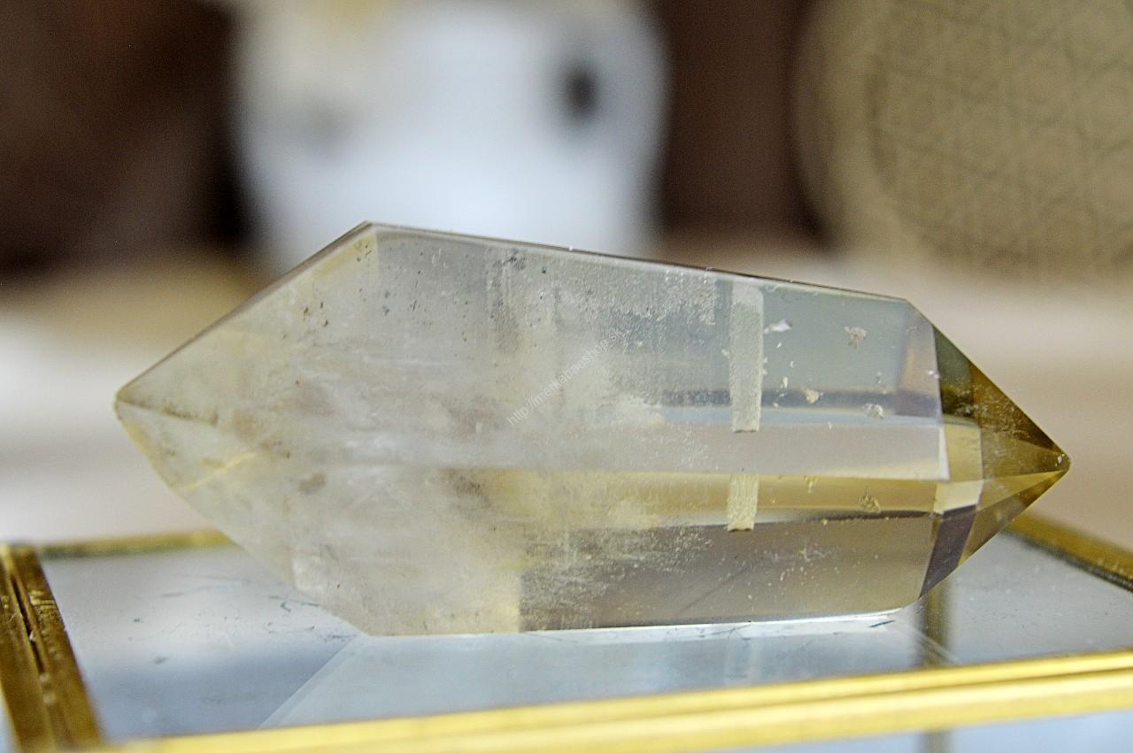 Obojstranný generátor/obelisk z pravého CITRÍNU #1- Hojnosť, Radosť, Šťastie, Zdravé trávenie, Znižuje Strach a Obavy – Obrázok 2