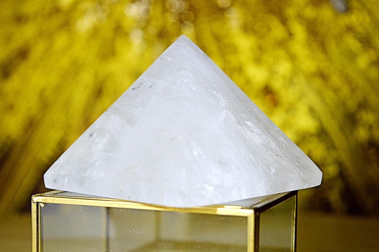 Pyramída Božského Svetla z Brazílskeho KRIŠTÁĽU AAA kvalita 71mm – Obrázok 2