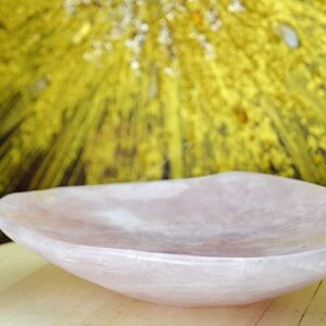 Vysokovibračná misa RUŽENÍN - Bezpodmienečná Láska, Sebaláska, Odpustenie, Radosť, Srdcová Čakra 1,7 kg, 24cm