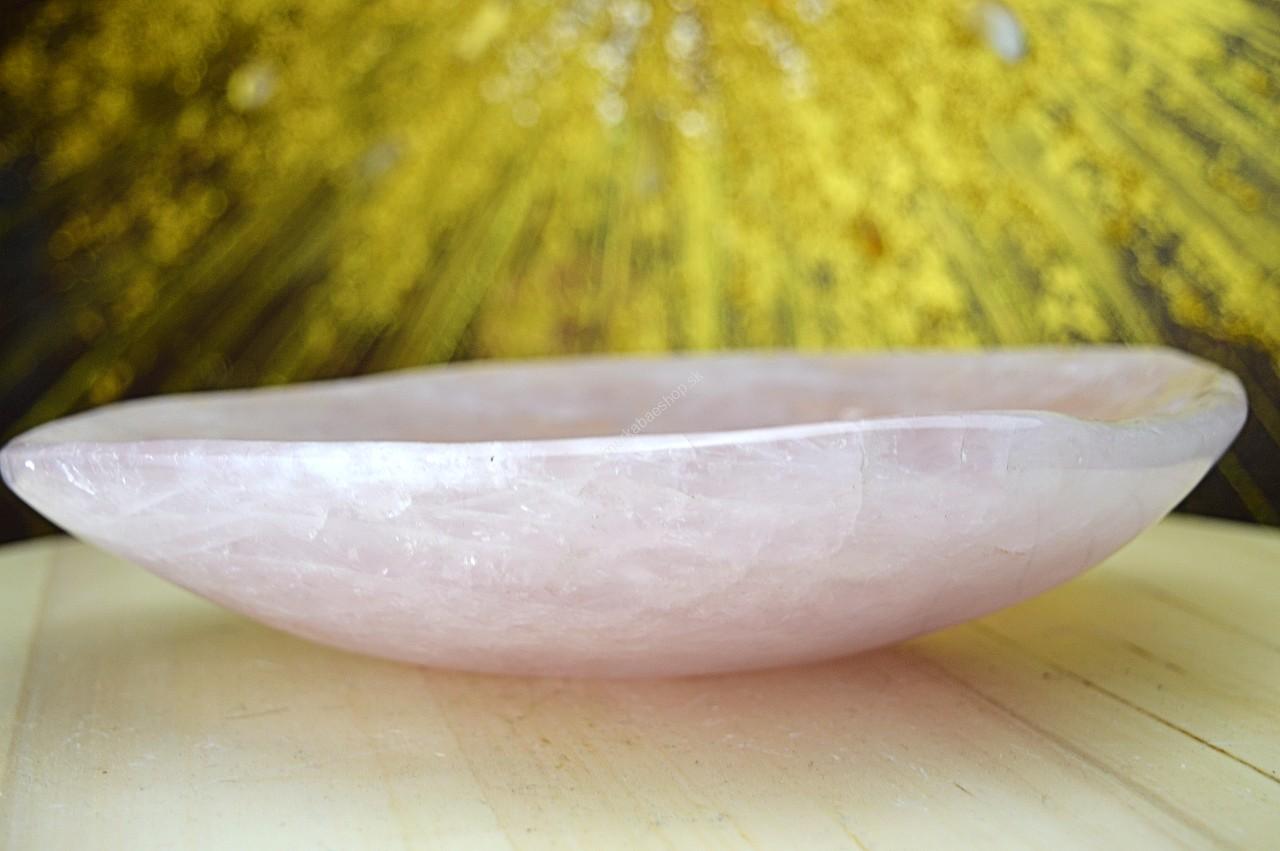 Vysokovibračná misa RUŽENÍN - Bezpodmienečná Láska, Sebaláska, Odpustenie, Radosť, Srdcová Čakra 1,7 kg, 24cm – Obrázok 4