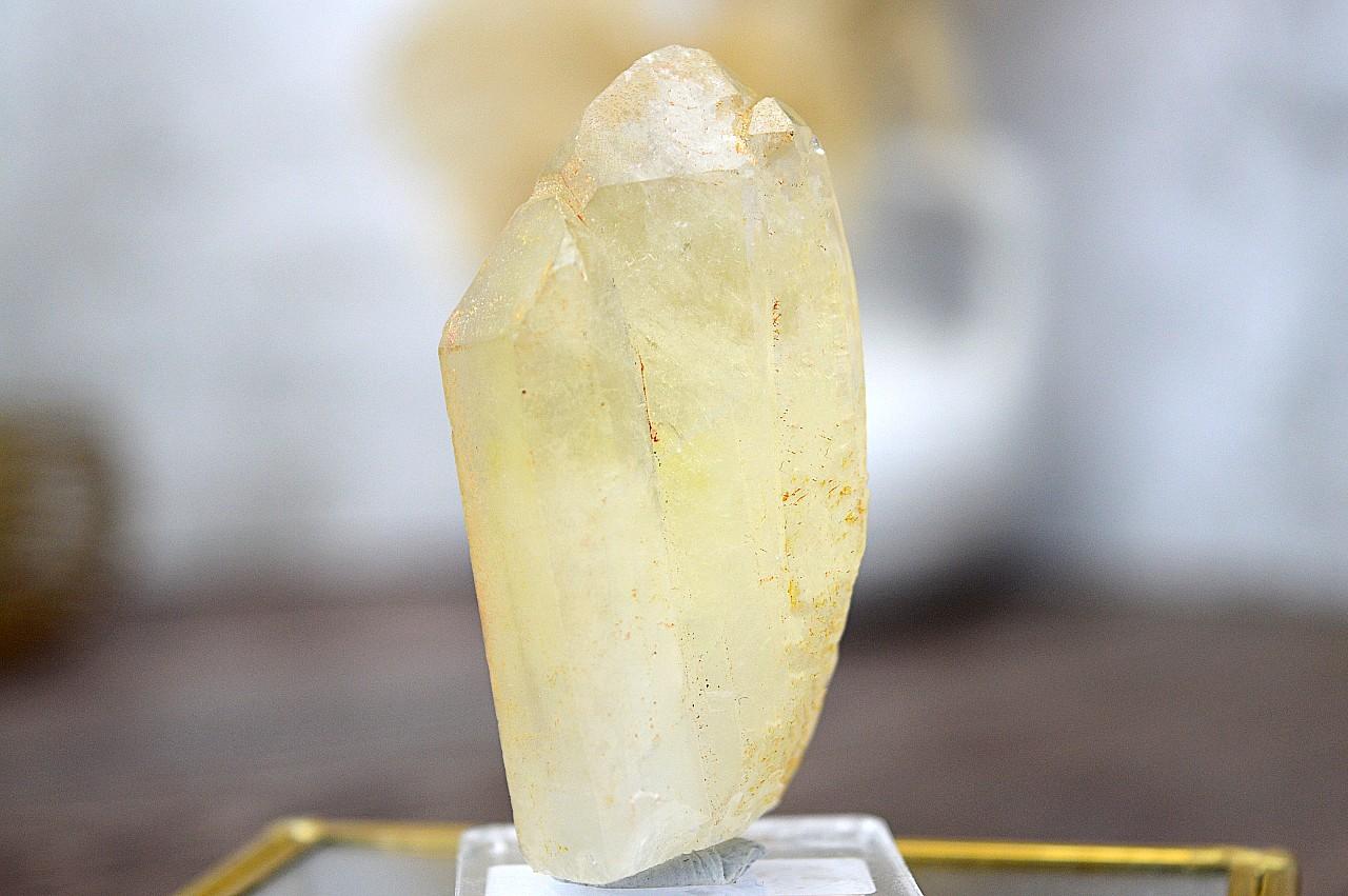 Surový hrot/obelisk z pravého CITRÍNU #4- Hojnosť, Radosť, Šťastie, Zdravé trávenie, Znižuje Strach a Obavy