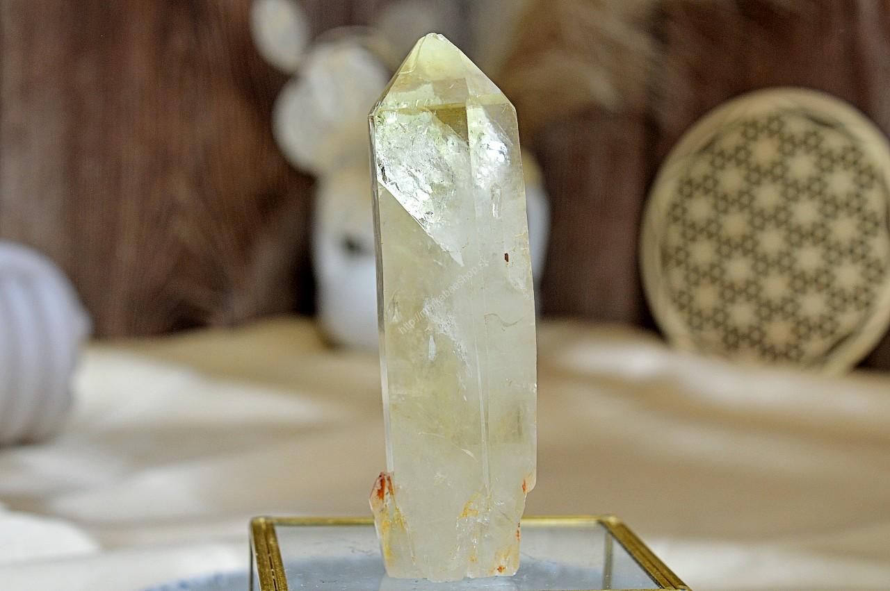 Surový hrot/obelisk z pravého CITRÍNU #8- Hojnosť, Radosť, Šťastie, Zdravé trávenie, Znižuje Strach a Obavy – Obrázok 3