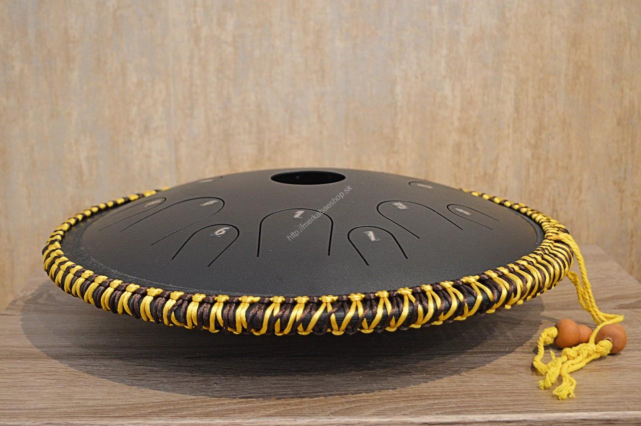 Hluru Jazýčkový Bubon čierny 36cm, 14 nôt C-Dur + paličky+ ochranná taška – Obrázok 3