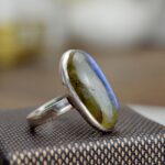 Prsteň Ag925/1000 LABRADORIT #2 -Intuícia, Ochrana, Premena, Napredovanie, Prekonanie prekážok