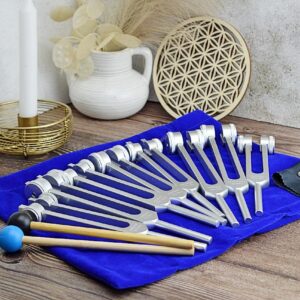 Sada Terapeutických Ladičiek 7Čakier so závažím + 8 vyššia čakra (8ks ladičiek + obal + 2ks gong )