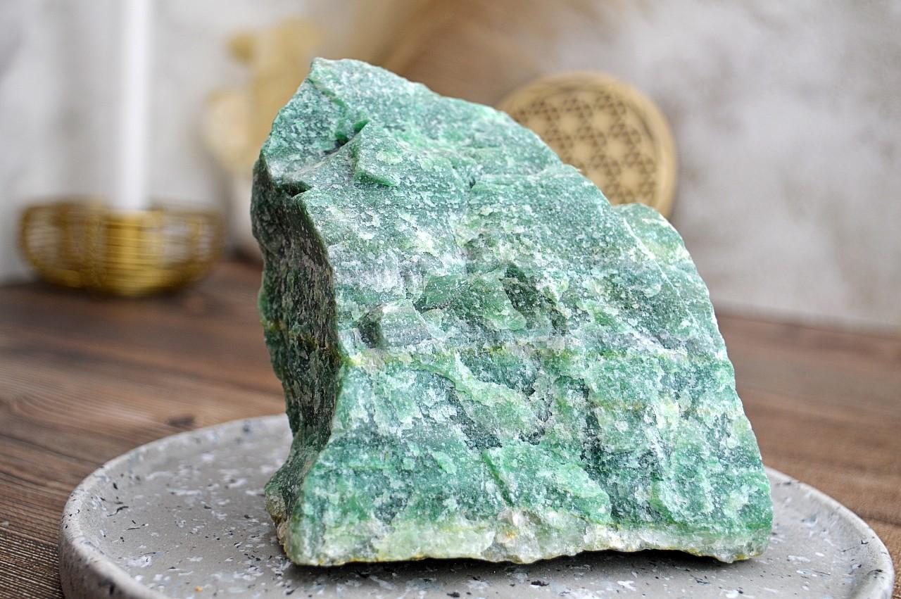 Surový AVANTURÍN ZELENÝ #1- Šťastie, Hojnosť, Srdce, Vitalita, Zdravie 1,1kg – Obrázok 3