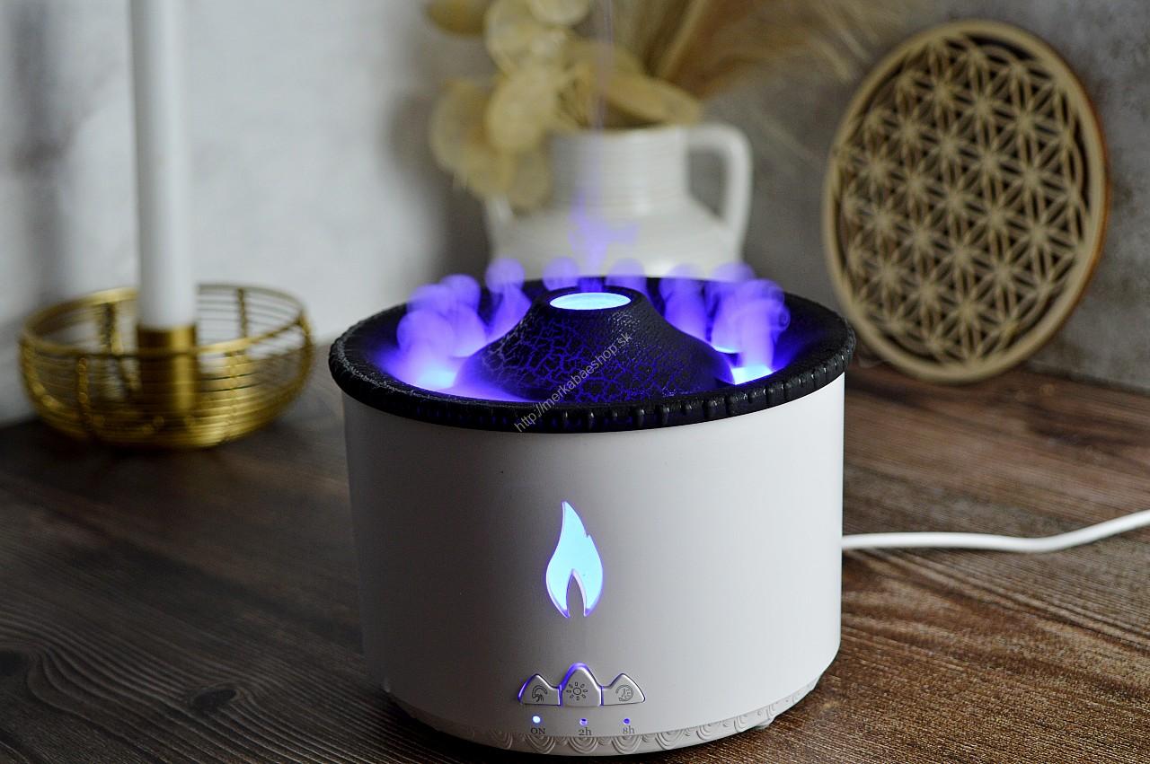 Sopečný Aroma Difúzor - Dve farby + diaľkové ovládanie + zdroj – Obrázok 3