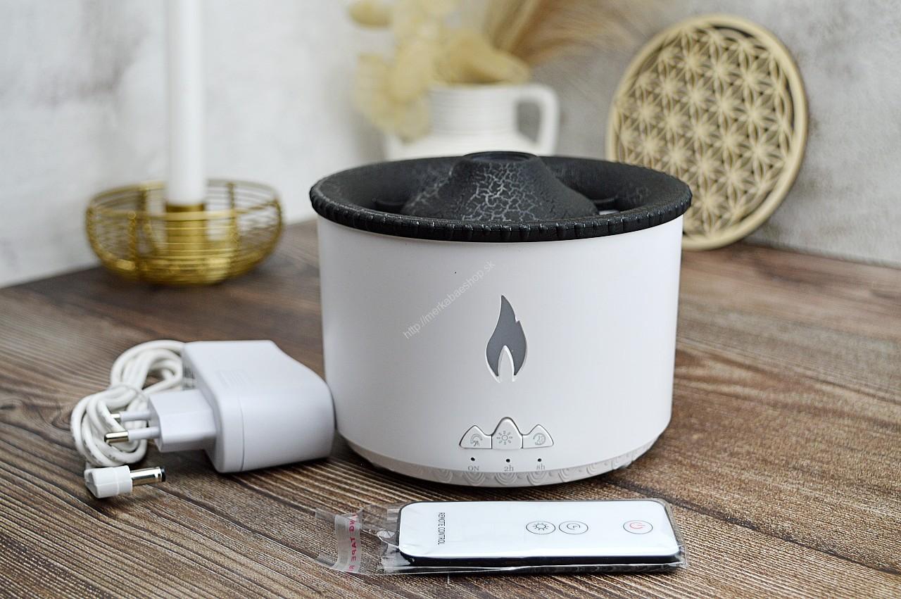 Sopečný Aroma Difúzor - Dve farby + diaľkové ovládanie + zdroj – Obrázok 4