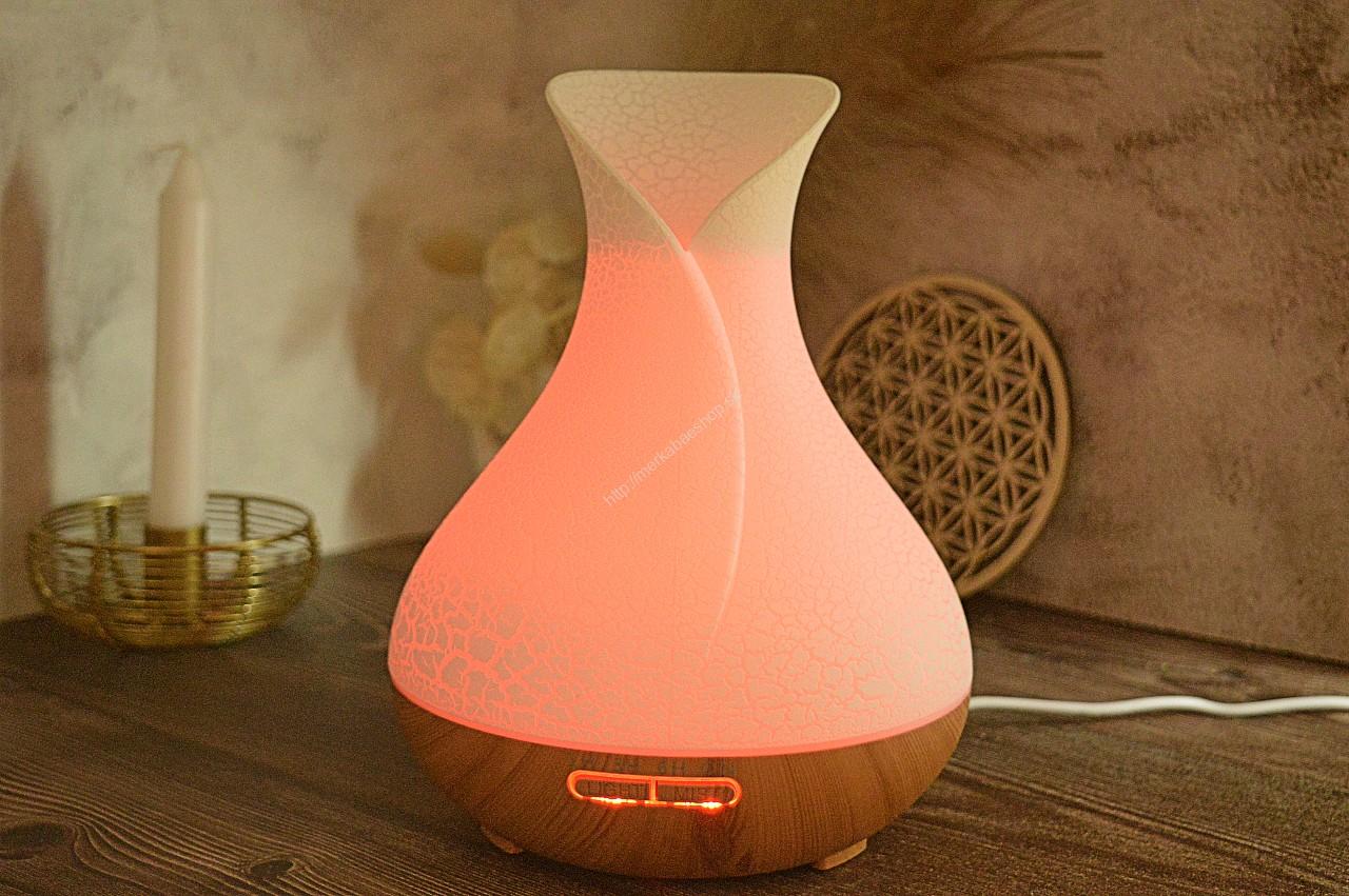 Veľký Palma Aroma Difúzor LED - 7 Farieb , Popraskaný efekt – Obrázok 5