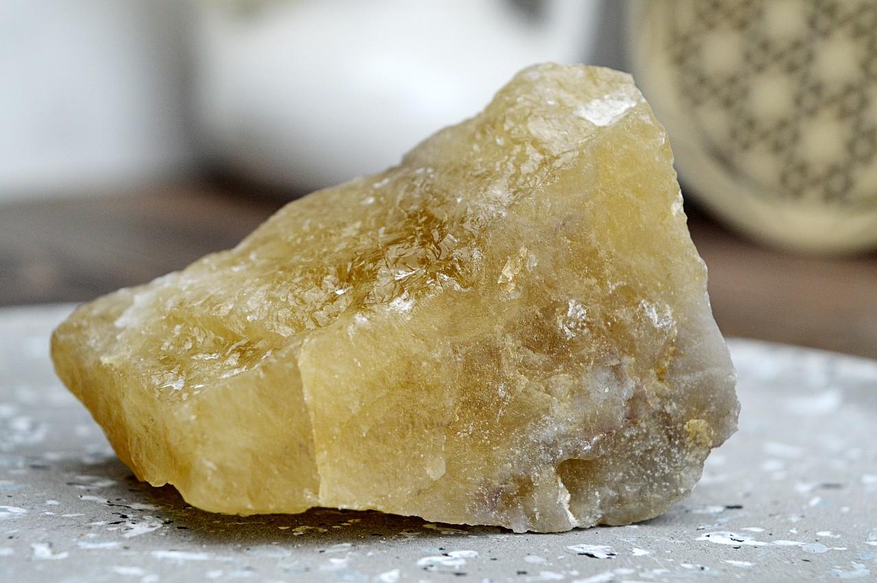 Surový prírodný CITRÍN XXL - Hojnosť, Radosť, Šťastie, Zdravé trávenie, Znižuje Strach a Obavy