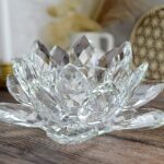 KRYŠTÁLOVÝ LOTOS svietnik Veľký #20 cm, 1kg