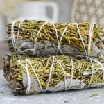 Vykurovací zväzok BIELA ŠALVIA+BORIEVKA 10cm - Očista, Ochrana, Navýšenie vibrácií, Spojenie s Intuíciou, Harmónia