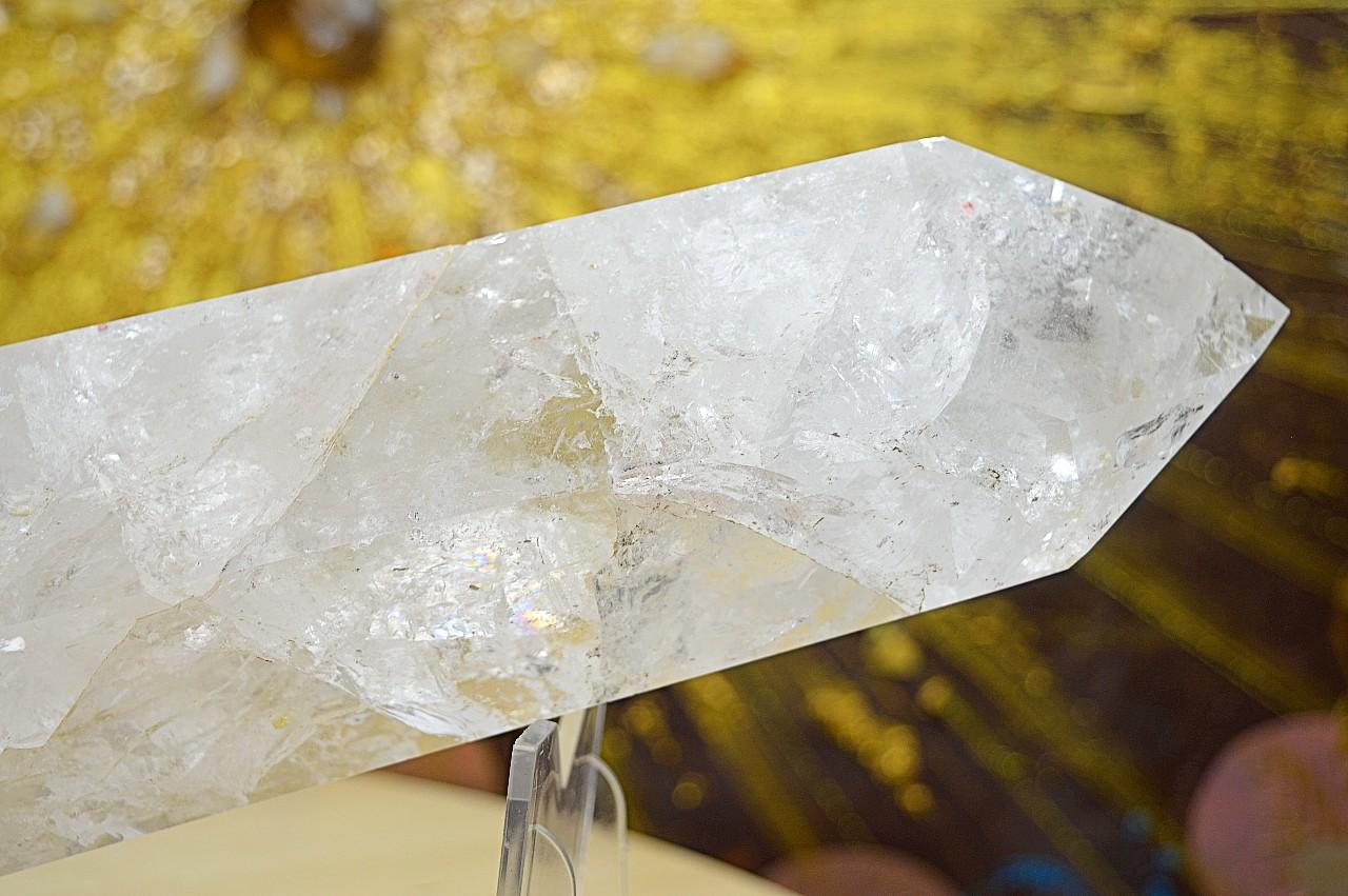 Zbierkový DOW KRIŠTÁĽOVÝ obelisk KRISTOVEHO VEDOMIA s Dúhami #15 3,06 kg, 31,5cm EXTRA KVALITA – Obrázok 6