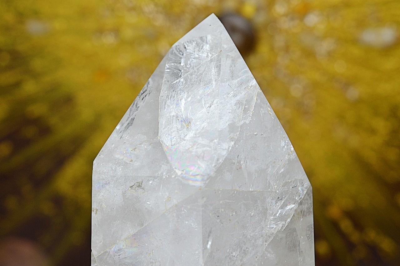 Zbierkový DOW KRIŠTÁĽOVÝ obelisk KRISTOVEHO VEDOMIA s Dúhami #15 3,06 kg, 31,5cm EXTRA KVALITA – Obrázok 8