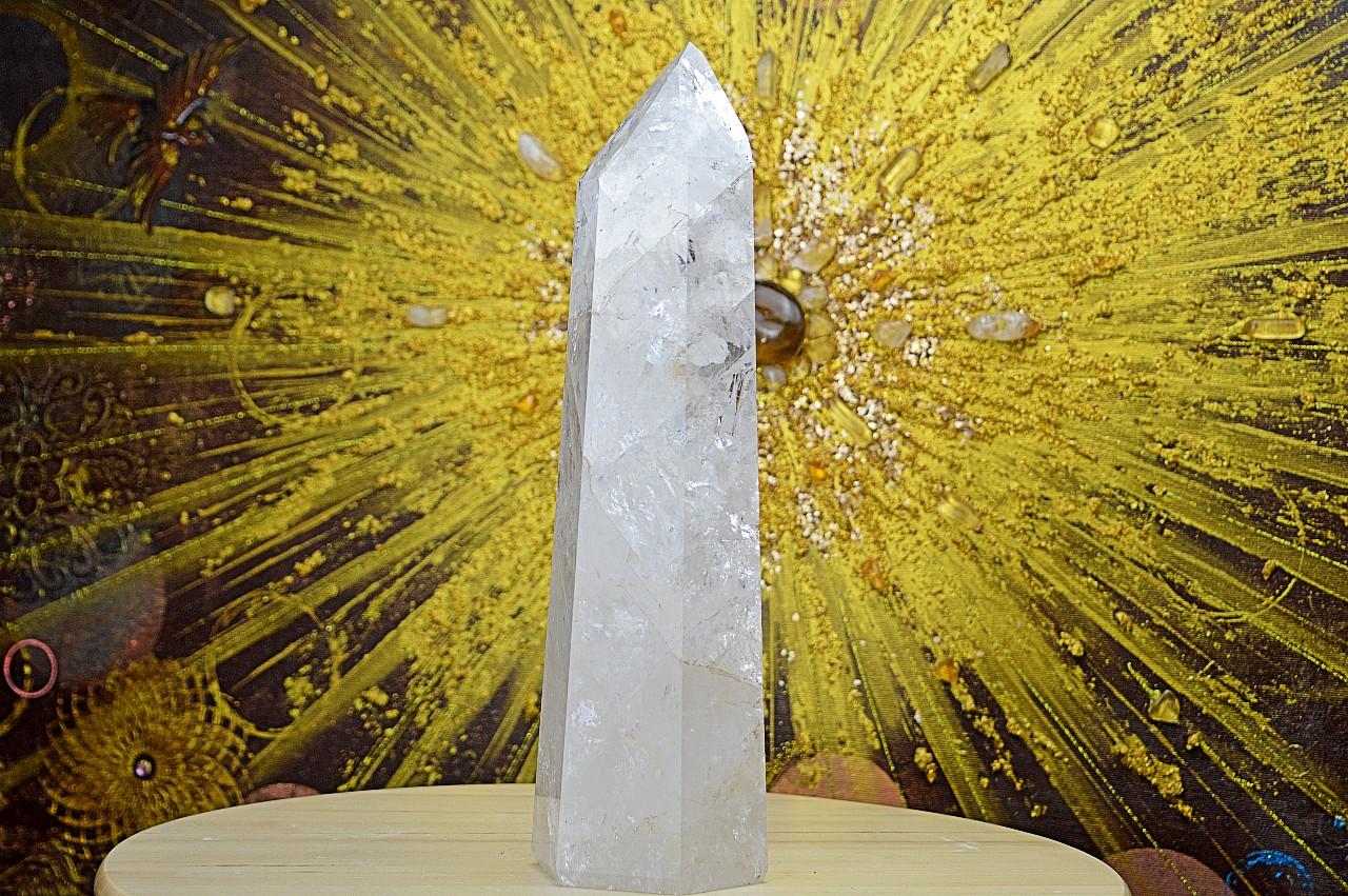 Zbierkový DOW KRIŠTÁĽOVÝ obelisk KRISTOVEHO VEDOMIA s Dúhami #15 3,06 kg, 31,5cm EXTRA KVALITA – Obrázok 4