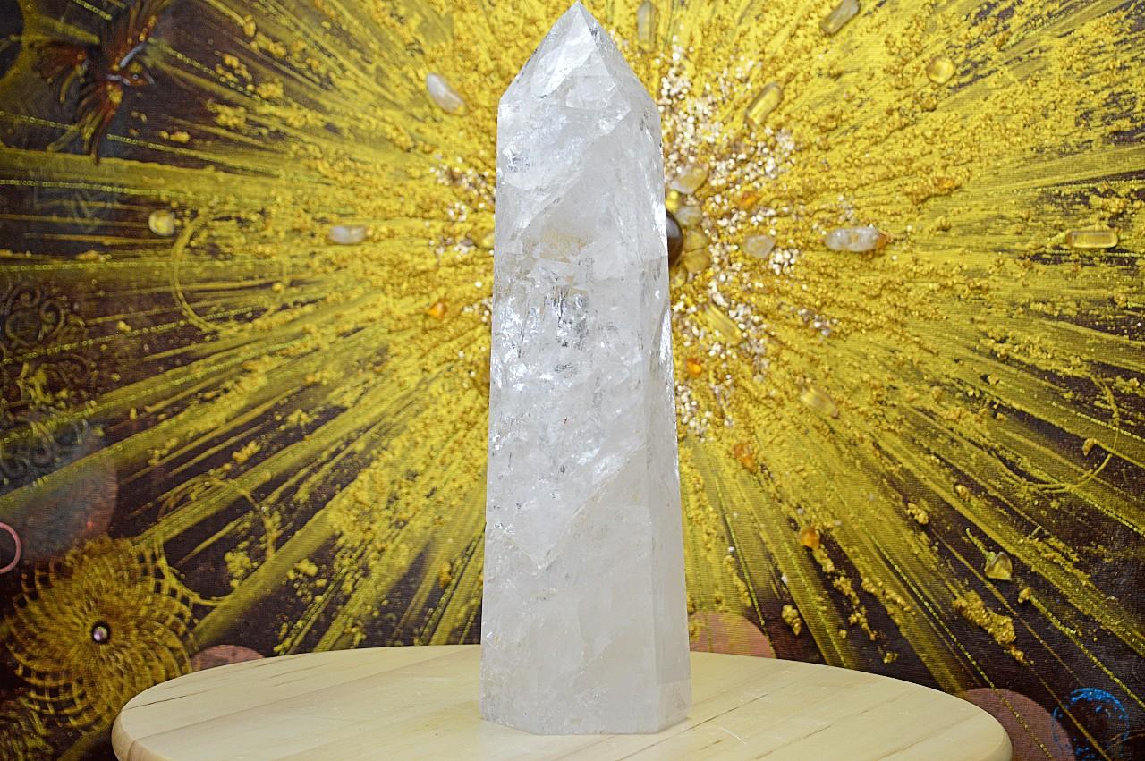 Zbierkový DOW KRIŠTÁĽOVÝ obelisk KRISTOVEHO VEDOMIA s Dúhami #15 3,06 kg, 31,5cm EXTRA KVALITA – Obrázok 3