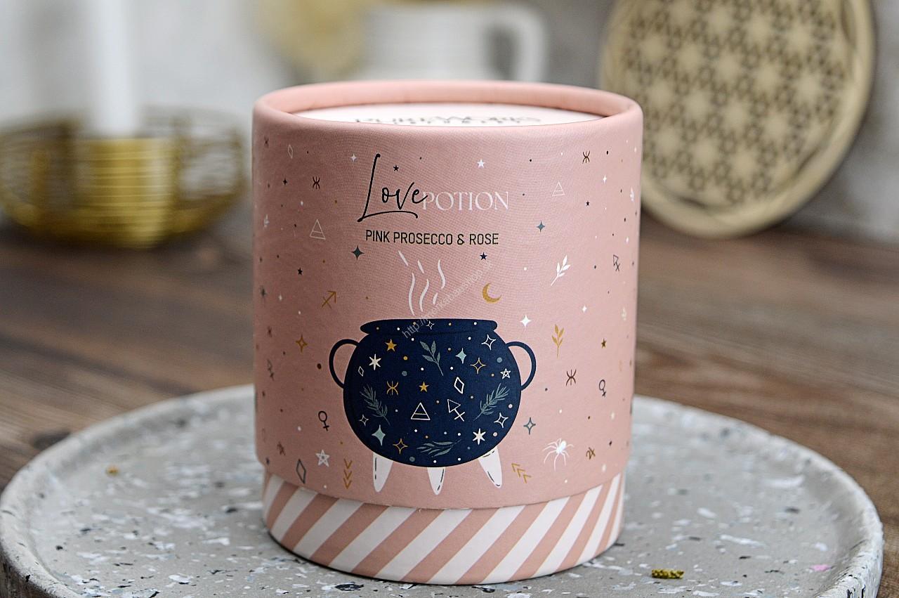 Sójová vonná Sviečka NÁPOJ LÁSKY Ruža + Prosecco – Obrázok 3