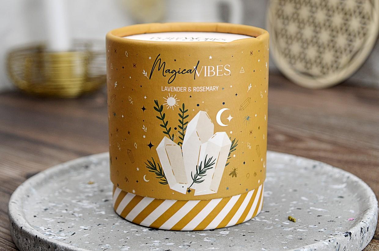 Sójová vonná Sviečka MAGICKÉ VIBRÁCIE Levanduľa + Rozmarín – Obrázok 3