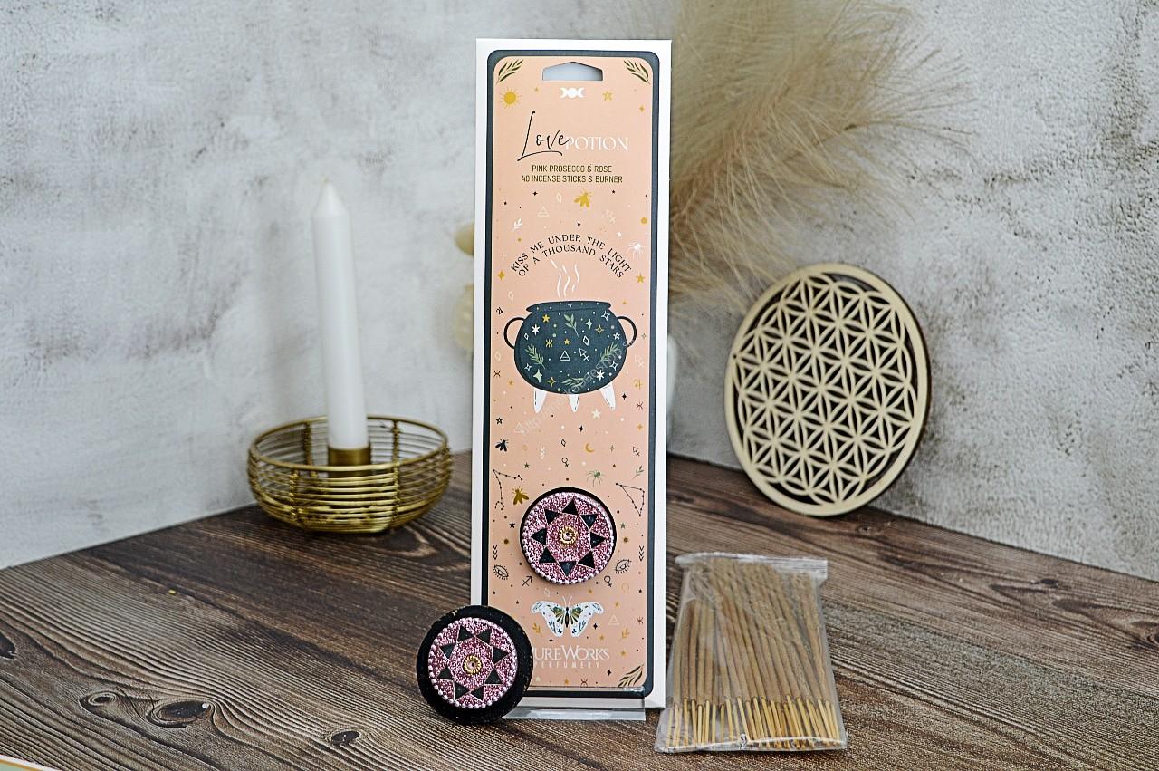 Vonné tyčinky Celestial Magic NÁPOJ LÁSKY (Ruža a Prosecco) 40ks