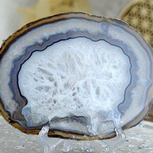 ACHÁT ŠEDÝ plát Duchovného rastu, Emocionálnej úľavy a Odvahy #6