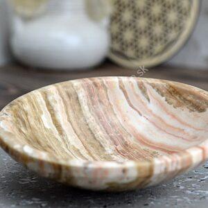 Miska Bohyne Matky Zeme zo ARAGONITU kruhová