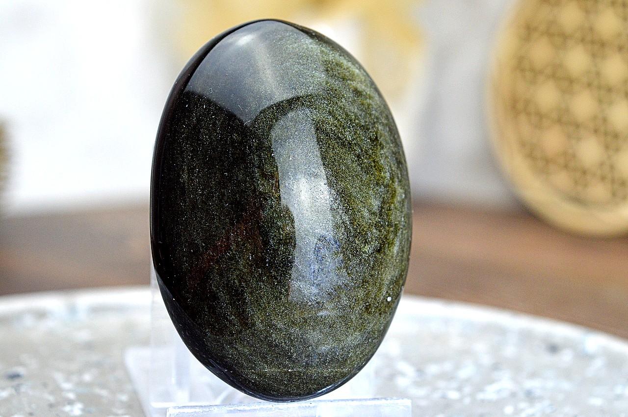 OBSIDIÁN ZLATÝ #1- kameň Osobnej Moci, Manifestácie a Ochrany AAA kvalita