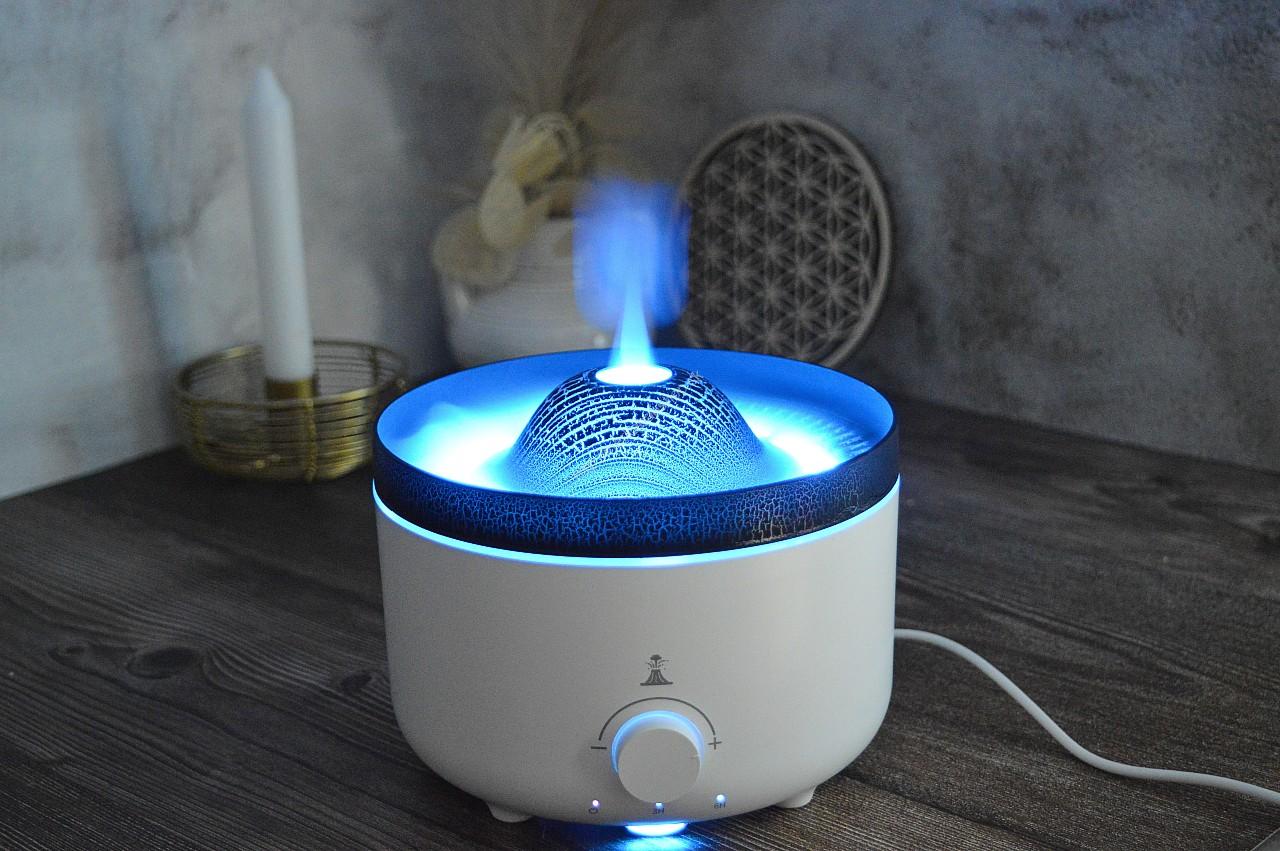 Sopečný Aroma Difúzor # Veľký 560ml - Dve farby + diaľkové ovládanie + zdroj – Obrázok 4