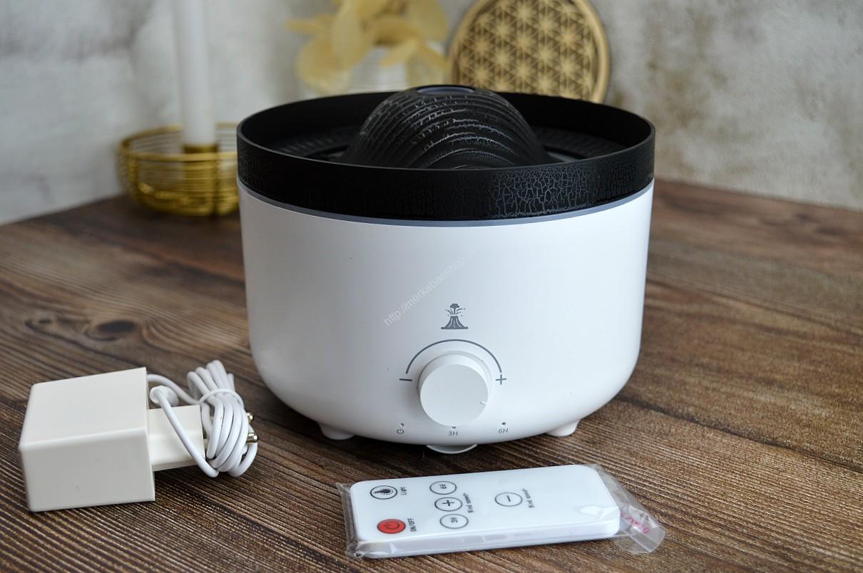 Sopečný Aroma Difúzor # Veľký 560ml - Dve farby + diaľkové ovládanie + zdroj – Obrázok 5