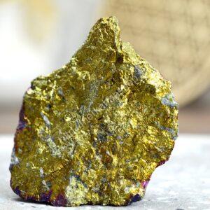 Surový Chalkopyrit #5- Hojnosť, Poznanie, Meditácia, Šťastie, Viera v seba - Extra Kvalita
