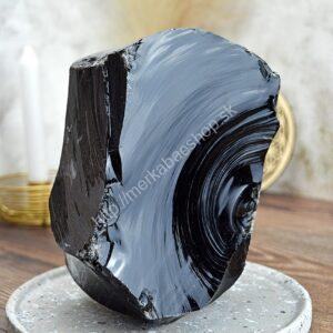 Surový OBSIDIÁN ČIERNY #4 - 2,81 kg -Ochrana, Prijatie, Uzemnenie, Očista, Obnovenie energie čakier