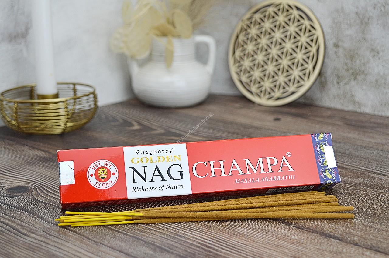 Vonné tyčinky Vijayshree Golden Nag - NAG CHAMPA Masala Agarbathi