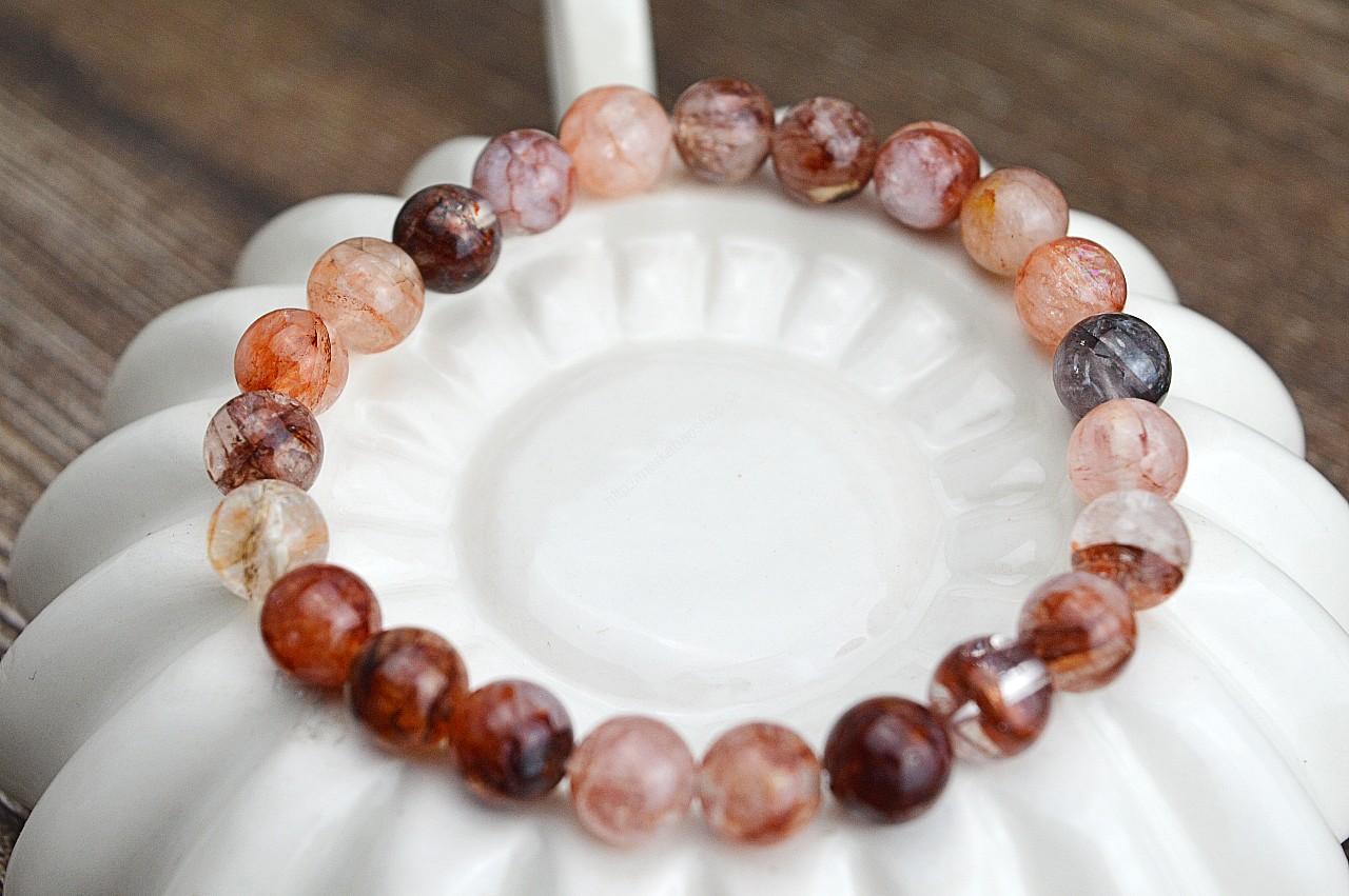 Náramok HEMATOIT/KRIŠTÁĽ S HEMATITOM -Harmónia, Energia, Ochrana, Rovnováha, Nové začiatky EXTRA KVALITA