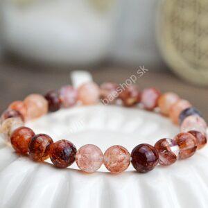 Náramok HEMATOIT/KRIŠTÁĽ S HEMATITOM -Harmónia, Energia, Ochrana, Rovnováha, Nové začiatky EXTRA KVALITA