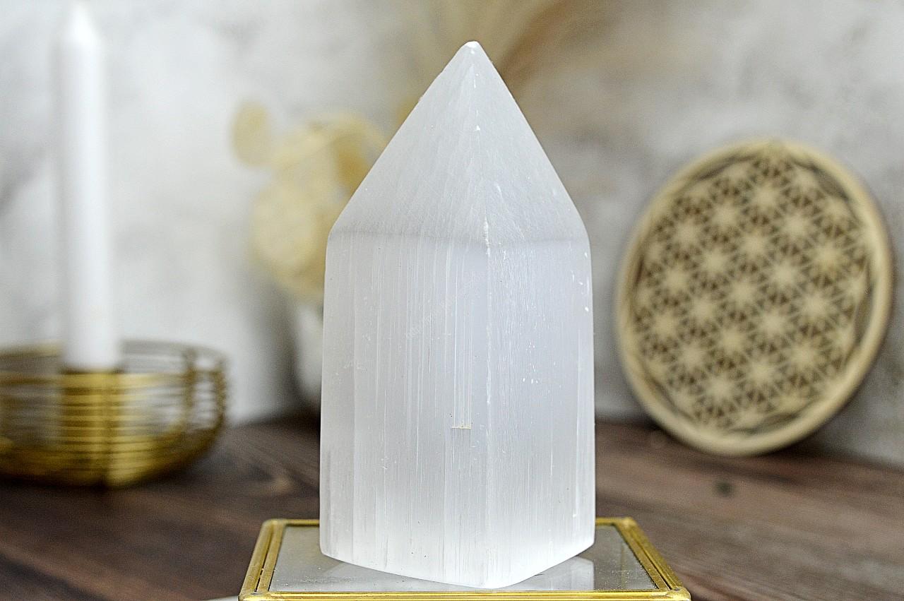 Obelisk/ Generátor jemných vibrácií SELENIT - 10cm