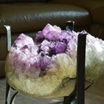 Ametystový konferenčný stolík +sklo #63kg - Božskosť, Intuícia, Rovnováha, pokojný Spánok - Extra Kvalita