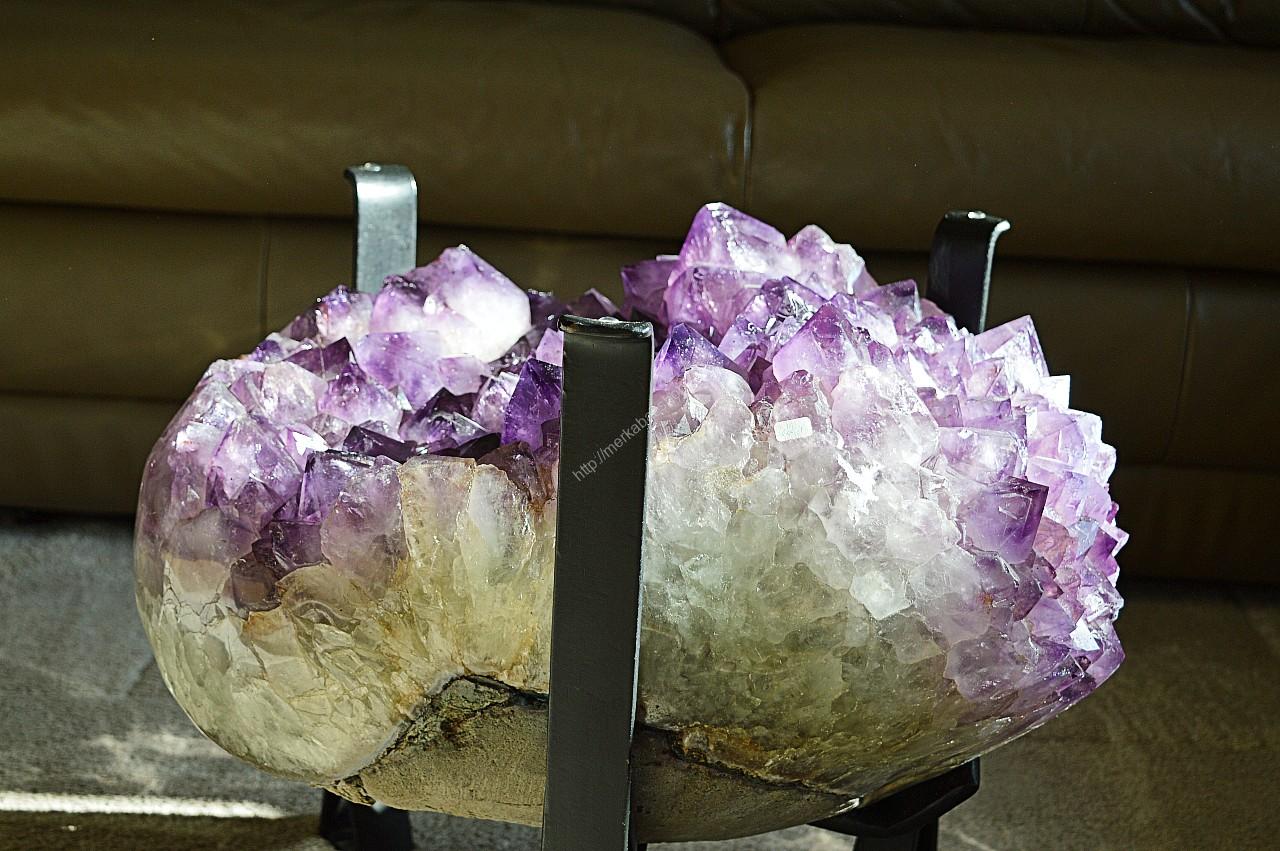 Ametystový konferenčný stolík +sklo #63kg - Božskosť, Intuícia, Rovnováha, pokojný Spánok - Extra Kvalita – Obrázok 3