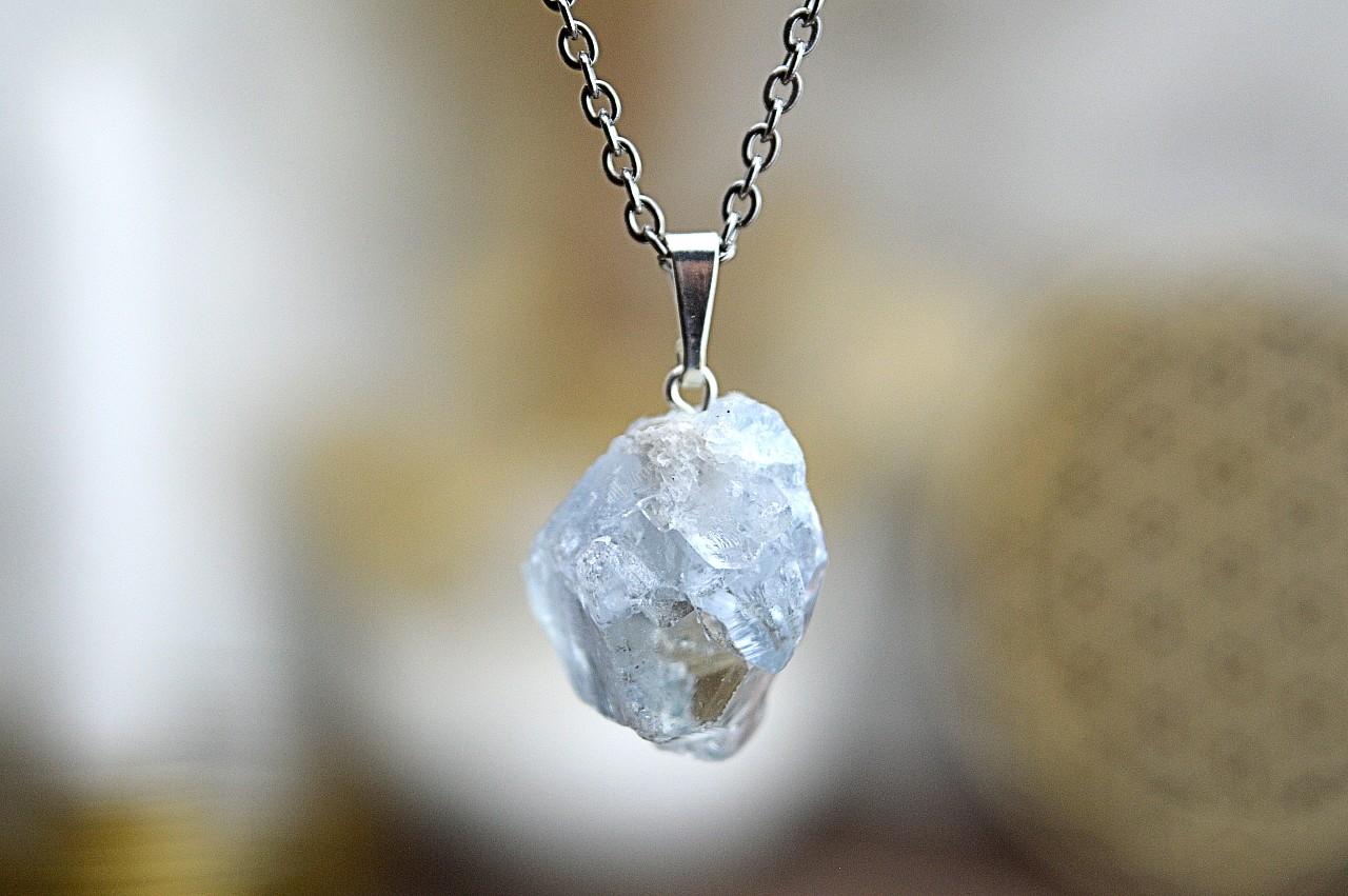 prívesok CELESTÍN #4+ kožka - Spojenie s Anjelmi, Pokoj, Harmónia, Prebudenie EXTRA KVALITA