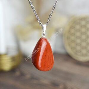 prívesok JASPIS ČERVENÝ – Psychická stabilita, Životná Energia , Sila, Sexuálna Energia